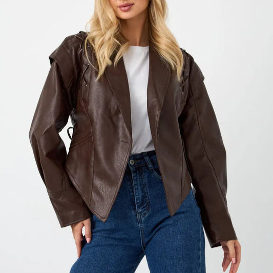 Liora Leather Jacket – Bold Elegance, Timeless Appeal